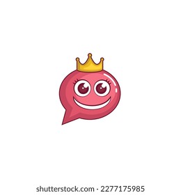 Chat Queen logo or icon design