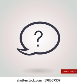 Chat, question icon