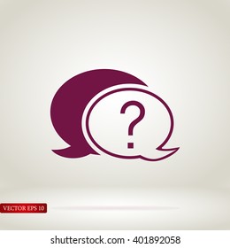 Chat, question icon