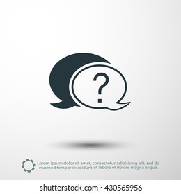 Chat, question icon