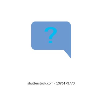 Chat, question icon. One of set web icons - Vector 