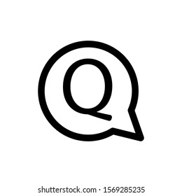 Chat, question icon. One of set web icons