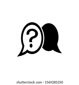 Chat, question icon. One of set web icons