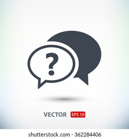 Chat, question  icon. One of set web icons