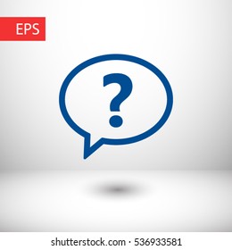 Chat, question  icon. One of set web icons