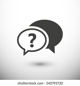 Chat, question  icon. One of set web icons