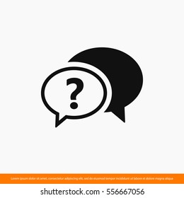 Chat, question  icon. One of set web icons