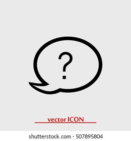 Chat, question icon, vector best flat icon, EPS