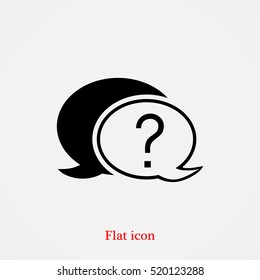 Chat, question icon, vector best flat icon, EPS
