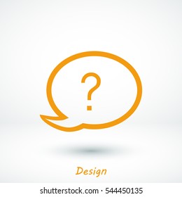 Chat, question icon, vector best flat icon, EPS