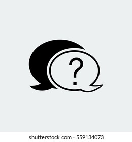 Chat, question icon, vector best flat icon, EPS