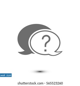 Chat, question icon, vector best flat icon, EPS