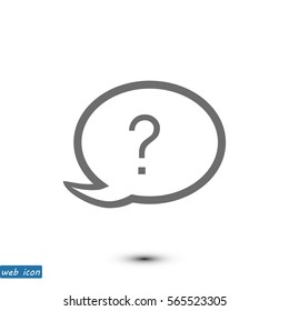 Chat, question icon, vector best flat icon, EPS