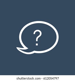 Chat, question icon, vector best flat icon, EPS