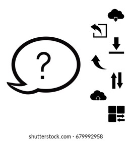 Chat, question icon, vector best flat icon, EPS