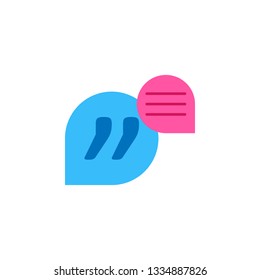 Chat, quote color icon. Element of color chat icon. Premium quality graphic design icon. Signs and symbols collection icon for websites, web design, mobile app