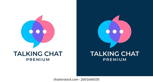 Chat quote mark icon vector illustration. Chat talk logo design suitable for technology, business, internet, app, mobile. Bubble speech logo vector.
