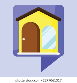 Chat real estate icon. Subtable to place on real estate, etc.