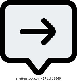 Diseño de Vector de repetición de chat en estilo moderno, respuesta de mensajes y concepto de bucle de conversación, ilustración de chat digital. Icono de línea llena