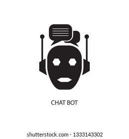 Chat robot icon. Simple element illustration.Chat robot symbol design from Artificial Intelligence collection. Can be used in web and mobile