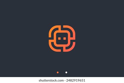 chat robot logo diseño Vector silueta ilustración