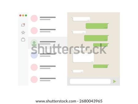Chat Room. Group Chat. Communication. Stock Illustration