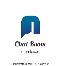 Chat Room logo or symbol template design