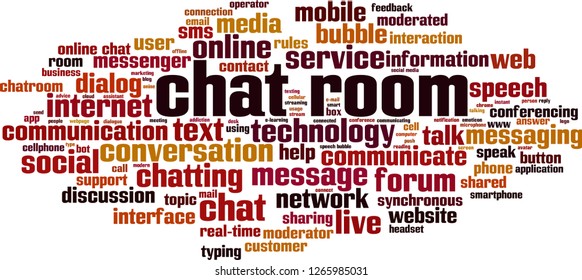 Chat Room Word Cloud Concept Vector Stock Vector (Royalty Free ...