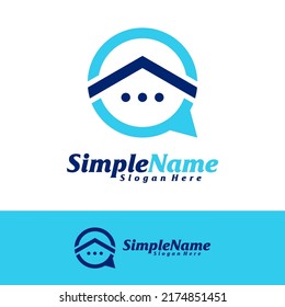 Plantilla de diseño del logotipo de Chat S. vector de concepto del logotipo S inicial. Símbolo de icono creativo