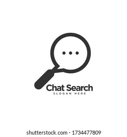Chat Search Logo Design Template