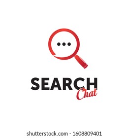 chat search logo vector inspiration