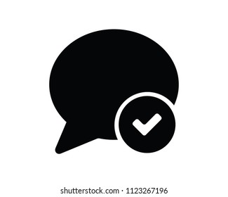 chat sent icon design round illustration,glyph style design, designed for web and app