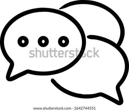 Chat settings icon – gear in speech bubble symbol for message configuration, communication tools, customer service setup, chatbot interface, online support, flat vector UI design