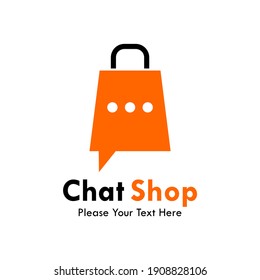 Ilustración del logotipo de diseño de la tienda de charla
