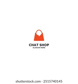 Chat Shop Logo Design Template