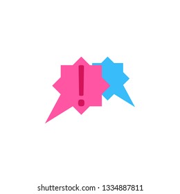 Chat, shout color icon. Element of color chat icon. Premium quality graphic design icon. Signs and symbols collection icon for websites, web design, mobile app