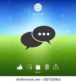 Chat sign icon