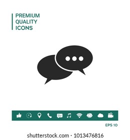 Chat sign icon