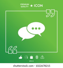 Chat sign icon
