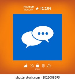 Chat sign icon