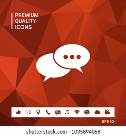 Chat sign icon