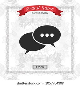 Chat sign icon
