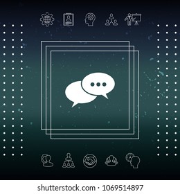 Chat sign icon