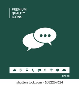 Chat sign icon