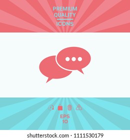 Chat sign icon