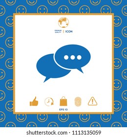 Chat sign icon
