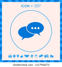Chat sign icon