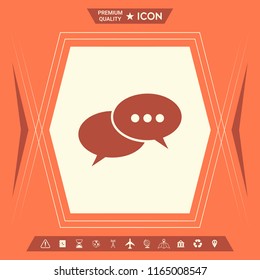 Chat sign icon