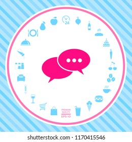 Chat sign icon