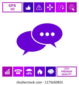 Chat sign icon